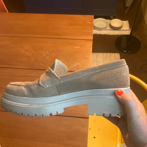 Platform suede loafers - Picture 3 of 5